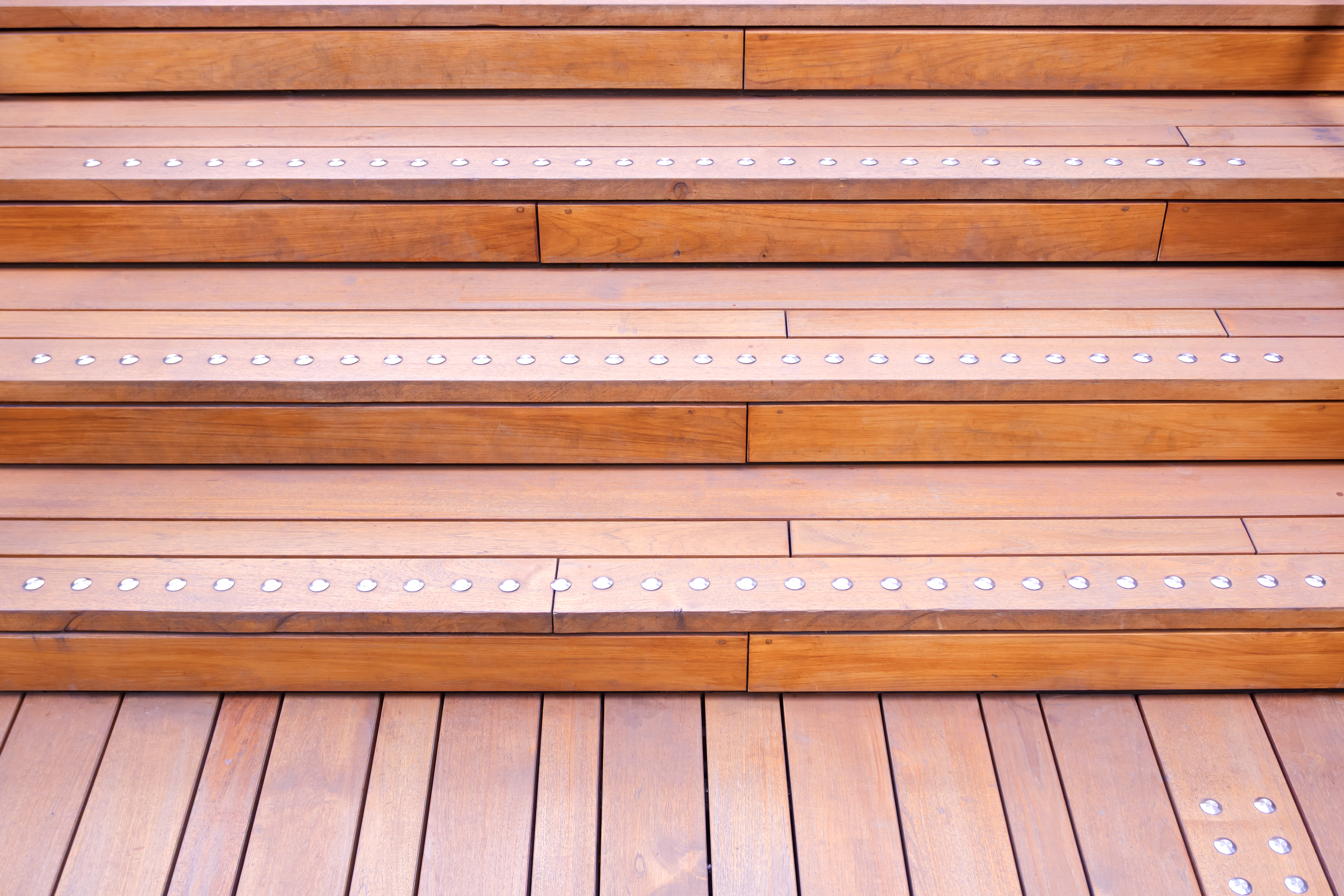 Teak Steps with LED